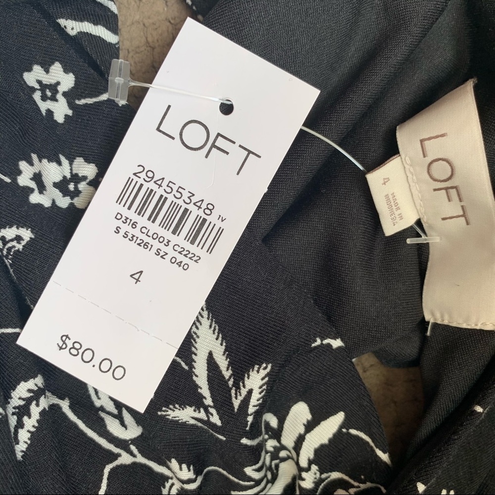 LOFT✨NWTs✨Rainforest Cutout Button Back Midi Dress - Picture 8 of 13